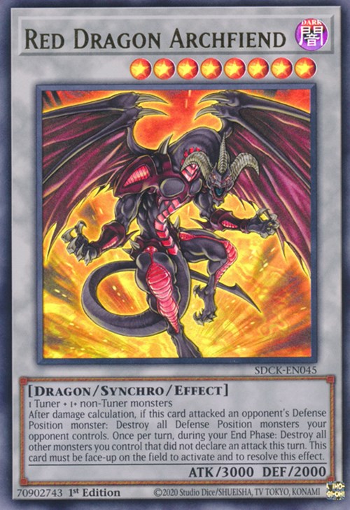 Red Dragon Archfiend [SDCK-EN045] Ultra Rare | Shuffle n Cut Hobbies & Games