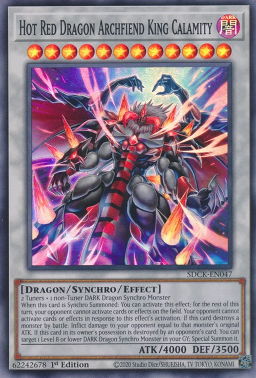 Hot Red Dragon Archfiend King Calamity [SDCK-EN047] Super Rare | Shuffle n Cut Hobbies & Games