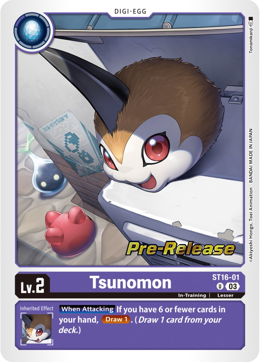 Tsunomon [ST16-01] [Starter Deck: Wolf of Friendship Pre-Release Cards] | Shuffle n Cut Hobbies & Games