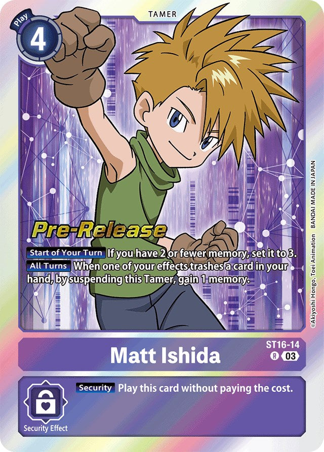 Matt Ishida [ST16-14] [Starter Deck: Wolf of Friendship Pre-Release Cards] | Shuffle n Cut Hobbies & Games