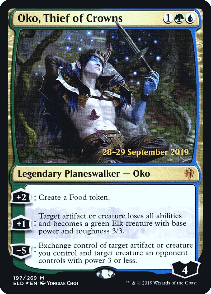 Oko, Thief of Crowns [Throne of Eldraine Prerelease Promos] | Shuffle n Cut Hobbies & Games