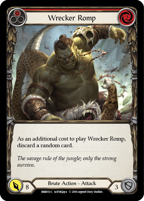 Wrecker Romp (Red) [RNR013-C] (Rhinar Hero Deck)  1st Edition Normal | Shuffle n Cut Hobbies & Games