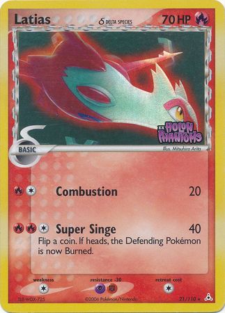 Latias (21/110) (Delta Species) (Stamped) [EX: Holon Phantoms] | Shuffle n Cut Hobbies & Games