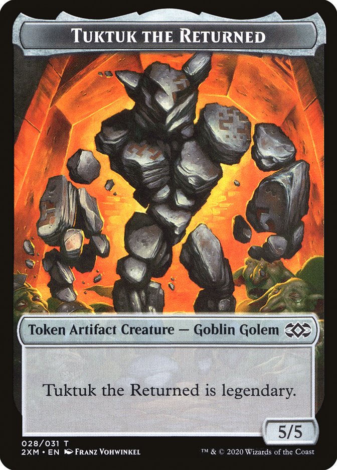 Elephant // Tuktuk the Returned Double-Sided Token [Double Masters Tokens] | Shuffle n Cut Hobbies & Games