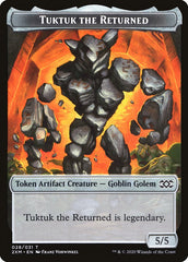 Human Soldier // Tuktuk the Returned Double-Sided Token [Double Masters Tokens] | Shuffle n Cut Hobbies & Games