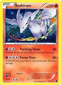 Reshiram (17/116) (Cosmos Holo) [Black & White: Plasma Freeze] | Shuffle n Cut Hobbies & Games