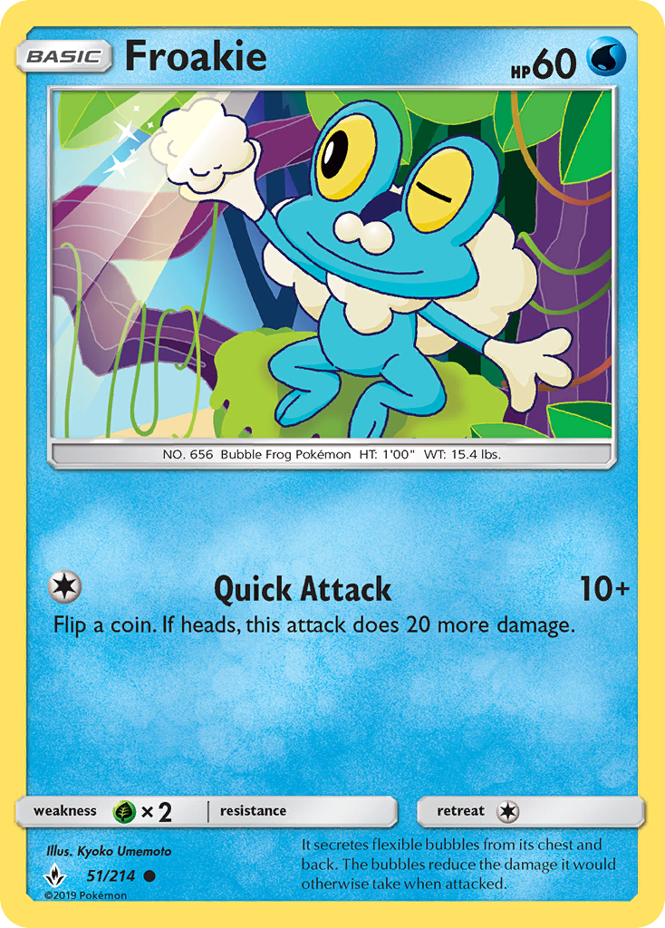 Froakie (51/214) [Sun & Moon: Unbroken Bonds] | Shuffle n Cut Hobbies & Games