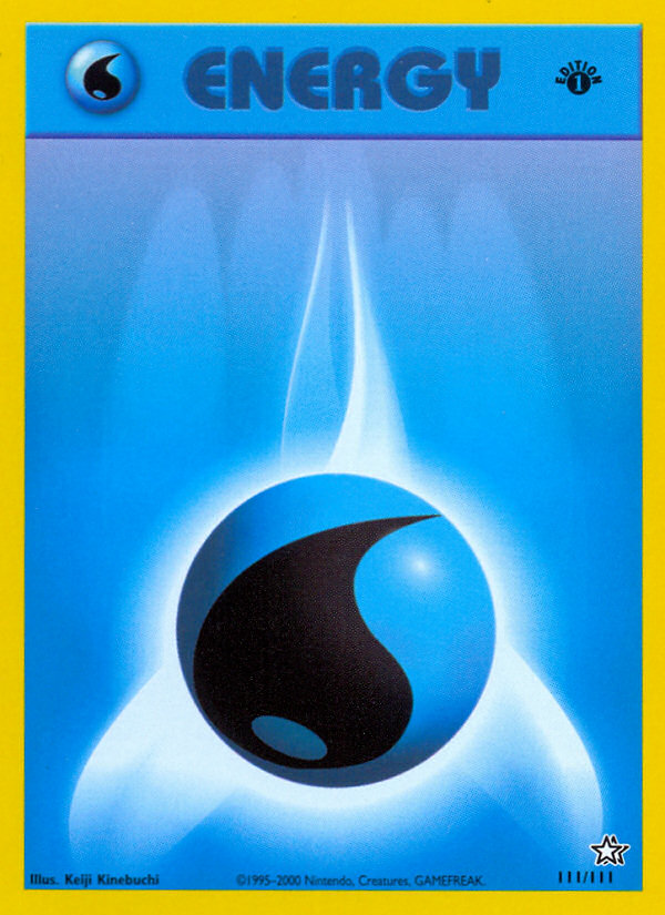 Water Energy (111/111) [Neo Genesis 1st Edition] | Shuffle n Cut Hobbies & Games