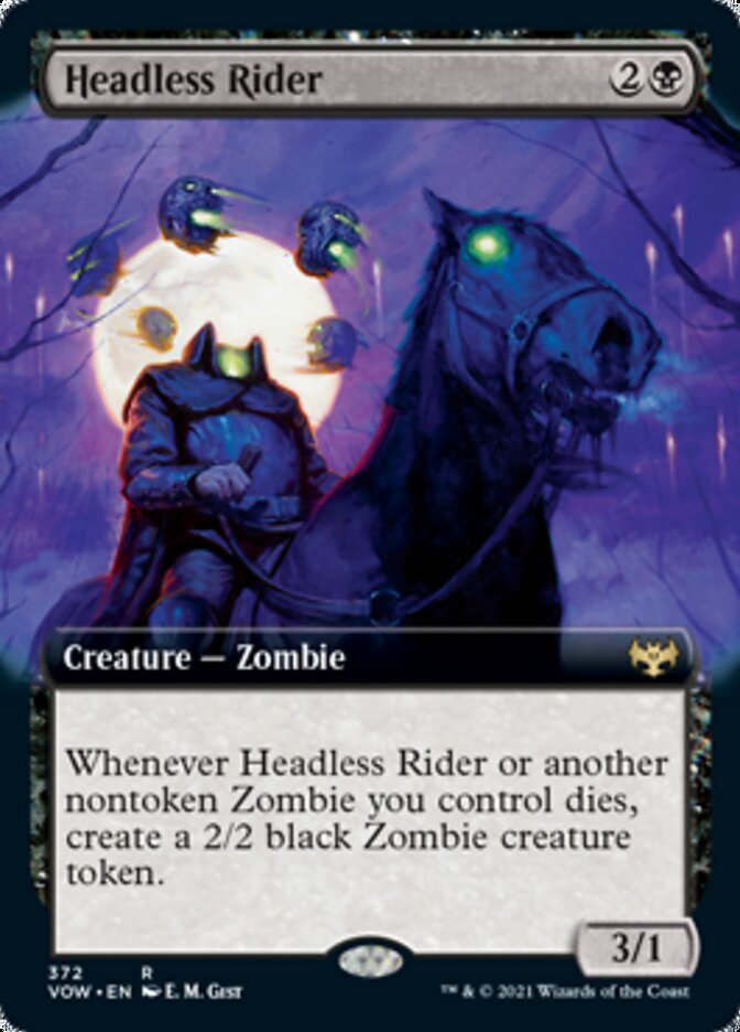 Headless Rider (Extended Art) [Innistrad: Crimson Vow] | Shuffle n Cut Hobbies & Games