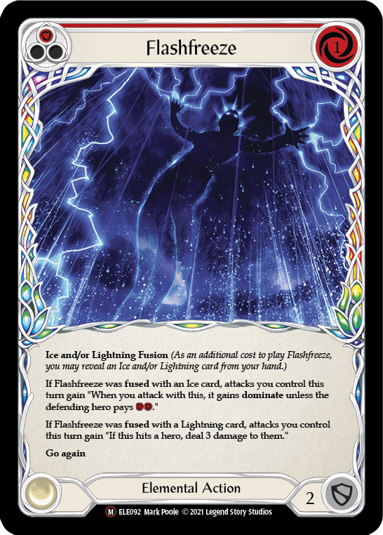 Flashfreeze [U-ELE092] Unlimited Rainbow Foil | Shuffle n Cut Hobbies & Games