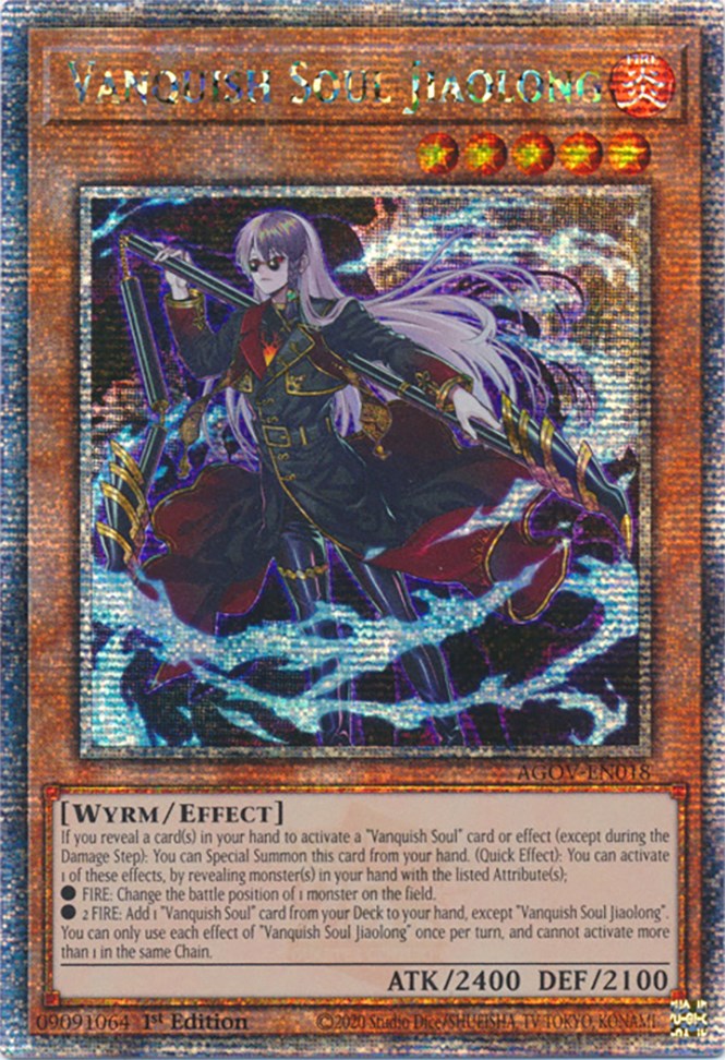 Vanquish Soul Jiaolong (Quarter Century Secret Rare) [AGOV-EN018] Quarter Century Secret Rare | Shuffle n Cut Hobbies & Games