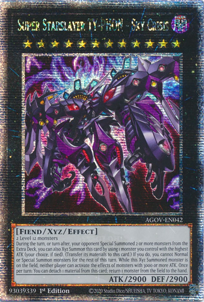 Super Starslayer TY-PHON - Sky Crisis (Quarter Century Secret Rare) [AGOV-EN042] Quarter Century Secret Rare | Shuffle n Cut Hobbies & Games