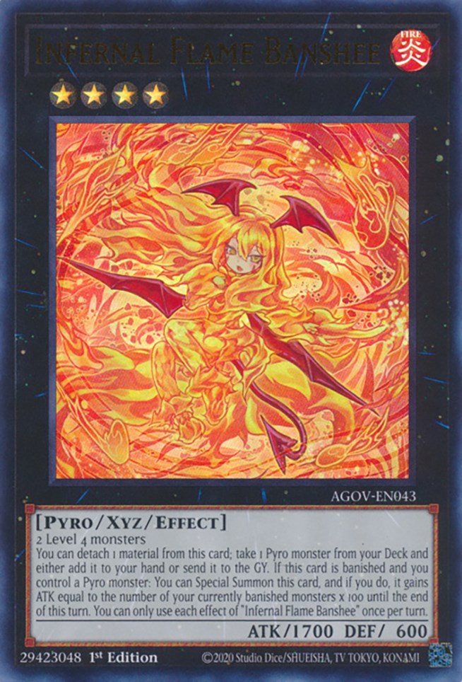 Infernal Flame Banshee [AGOV-EN043] Ultra Rare | Shuffle n Cut Hobbies & Games