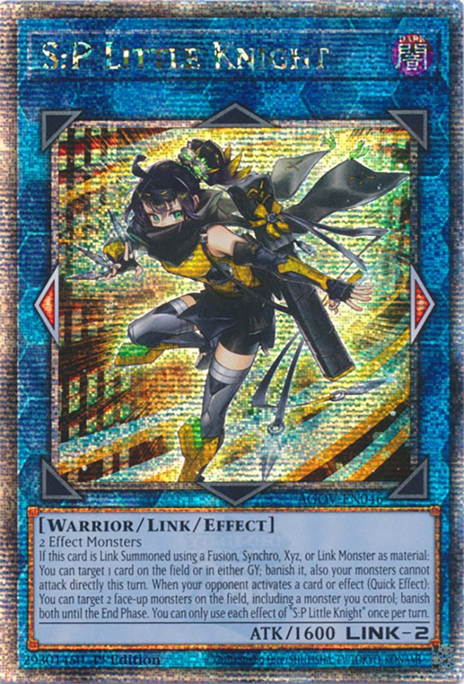 S:P Little Knight (Quarter Century Secret Rare) [AGOV-EN046] Quarter Century Secret Rare | Shuffle n Cut Hobbies & Games