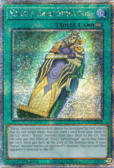 King's Sarcophagus (Quarter Century Secret Rare) [AGOV-EN058] Quarter Century Secret Rare | Shuffle n Cut Hobbies & Games