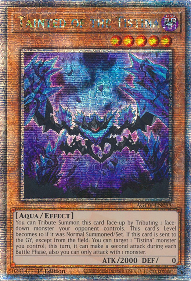 Tainted of the Tistina (Quarter Century Secret Rare) [AGOV-EN088] Quarter Century Secret Rare | Shuffle n Cut Hobbies & Games