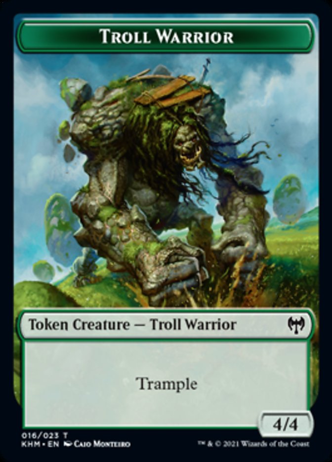 Troll Warrior Token [Kaldheim Tokens] | Shuffle n Cut Hobbies & Games