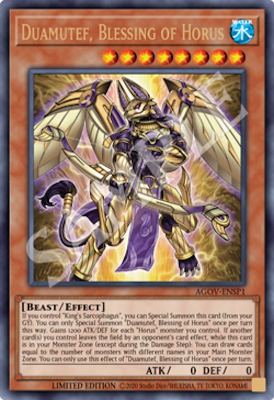 Duamutef, Blessing of Horus (AGOV-ENSP1) [AGOV-ENSP1] Ultra Rare | Shuffle n Cut Hobbies & Games