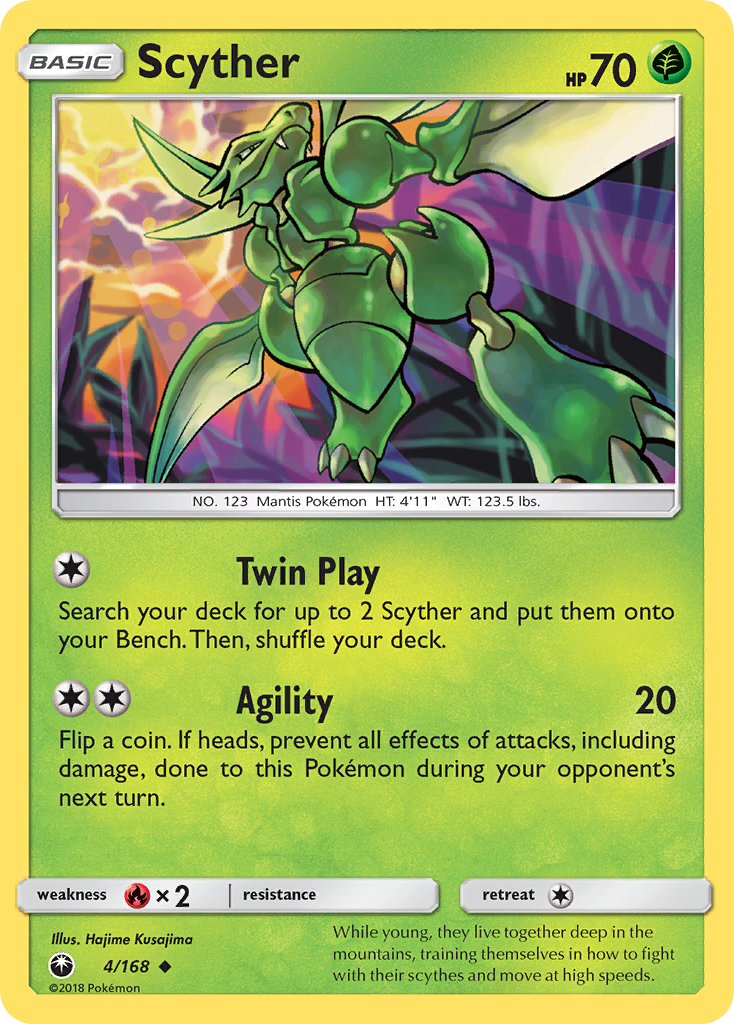 Scyther (4/168) [Sun & Moon: Celestial Storm] | Shuffle n Cut Hobbies & Games