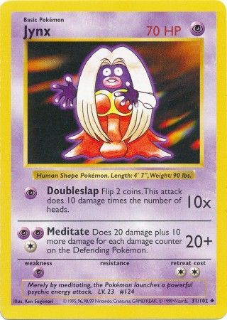 Jynx (31/102) [Base Set Shadowless Unlimited] | Shuffle n Cut Hobbies & Games