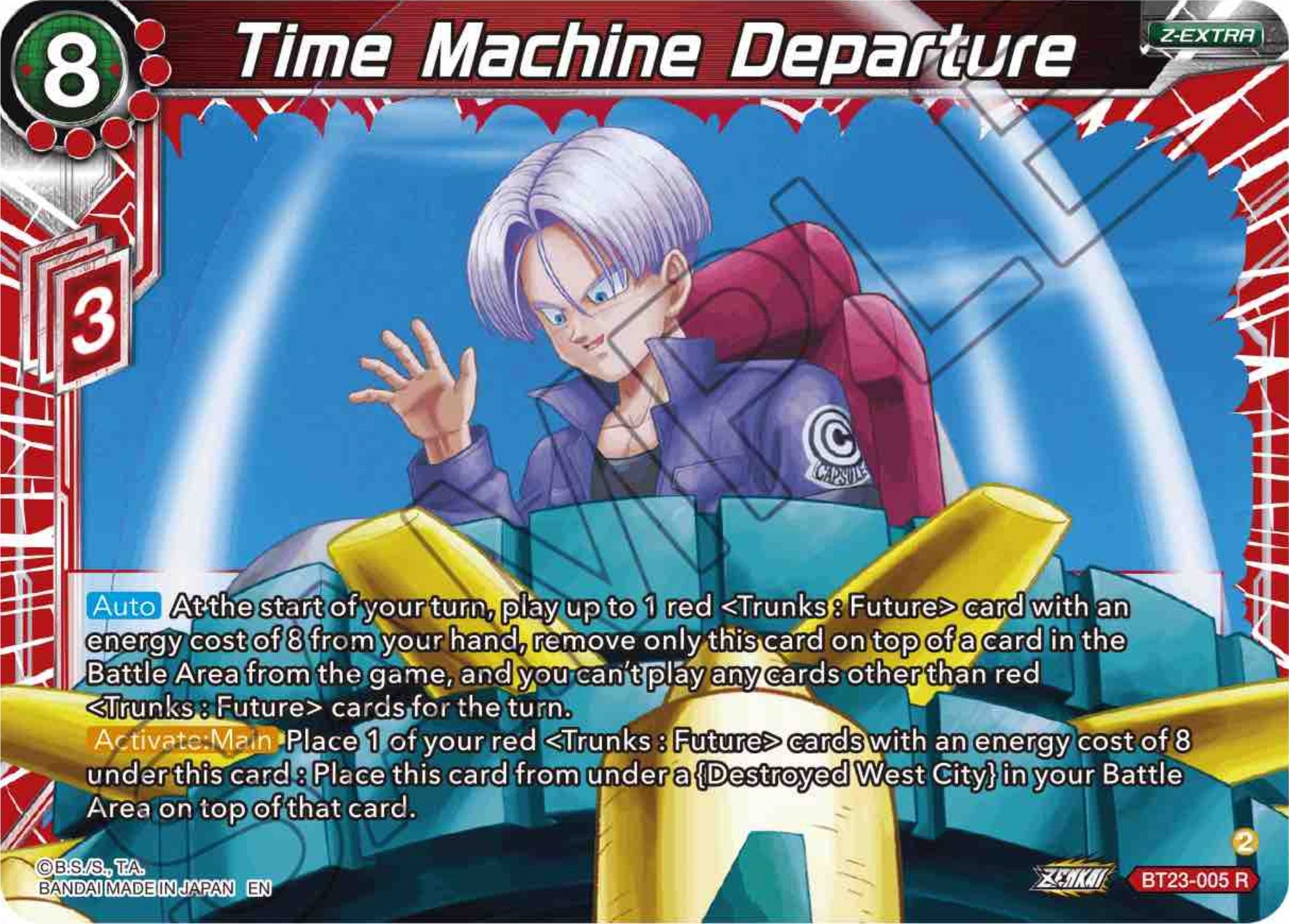 Time Machine Departure (BT23-005) [Perfect Combination] | Shuffle n Cut Hobbies & Games