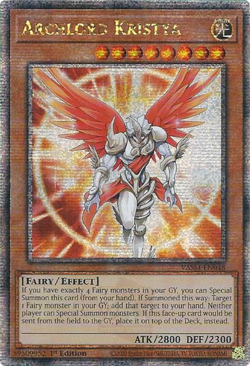 Archlord Kristya (Quarter Century Secret Rare) [VASM-EN048] Quarter Century Secret Rare | Shuffle n Cut Hobbies & Games