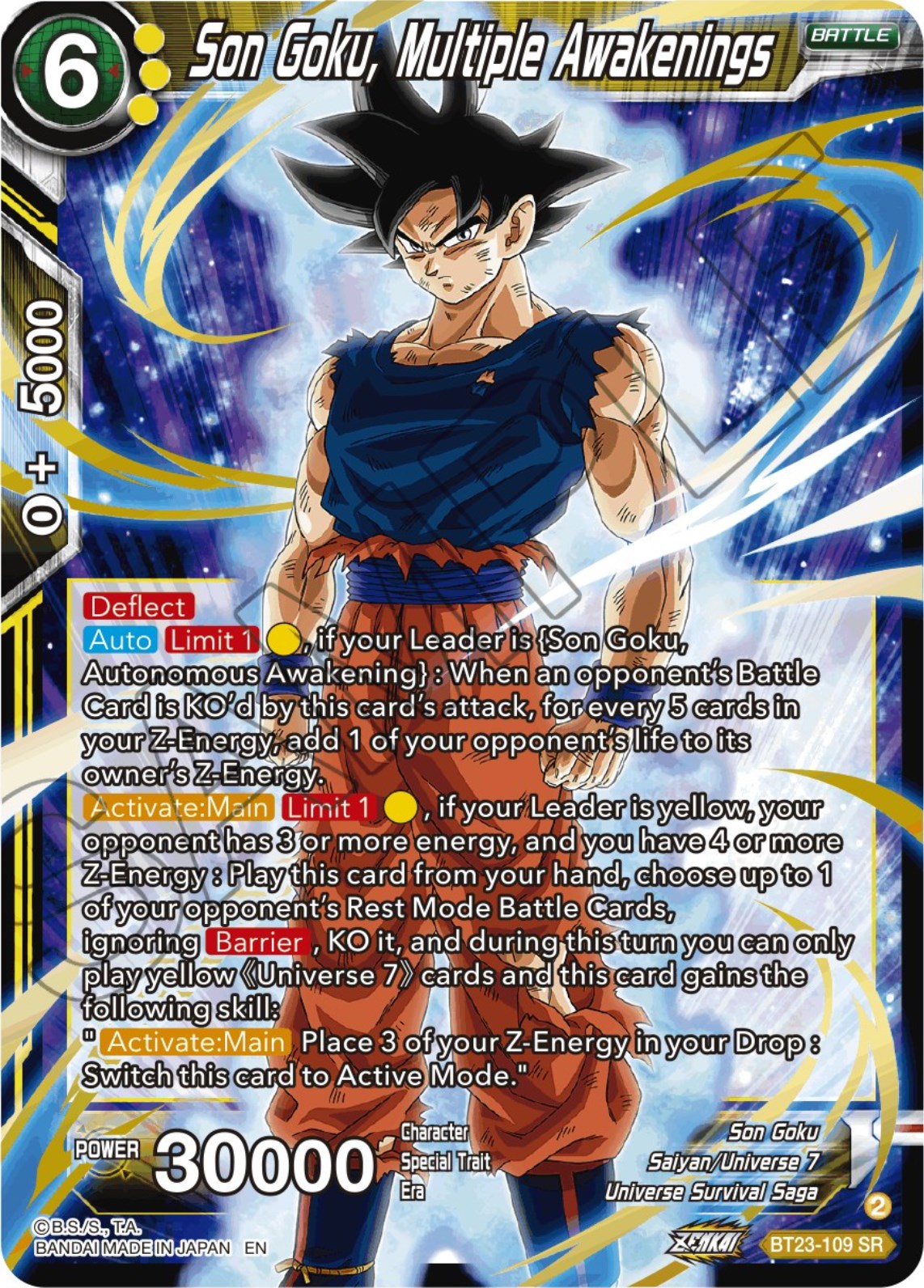 Son Goku, Multiple Awakenings (BT23-109) [Perfect Combination] | Shuffle n Cut Hobbies & Games