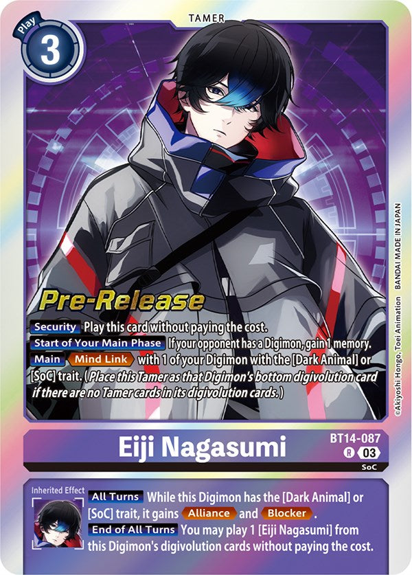 Eiji Nagasumi [BT14-087] [Blast Ace Pre-Release Cards] | Shuffle n Cut Hobbies & Games