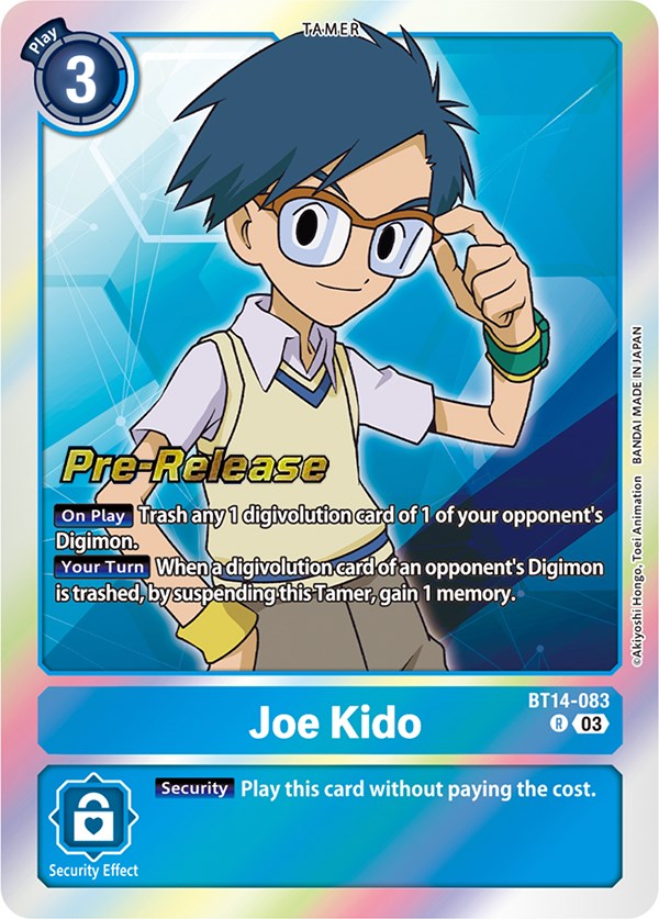 Joe Kido [BT14-083] [Blast Ace Pre-Release Cards] | Shuffle n Cut Hobbies & Games