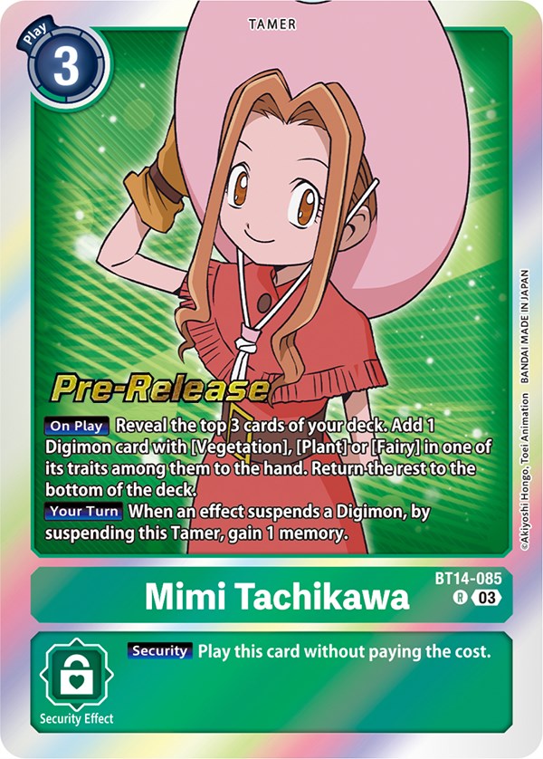 Mimi Tachikawa [BT14-085] [Blast Ace Pre-Release Cards] | Shuffle n Cut Hobbies & Games