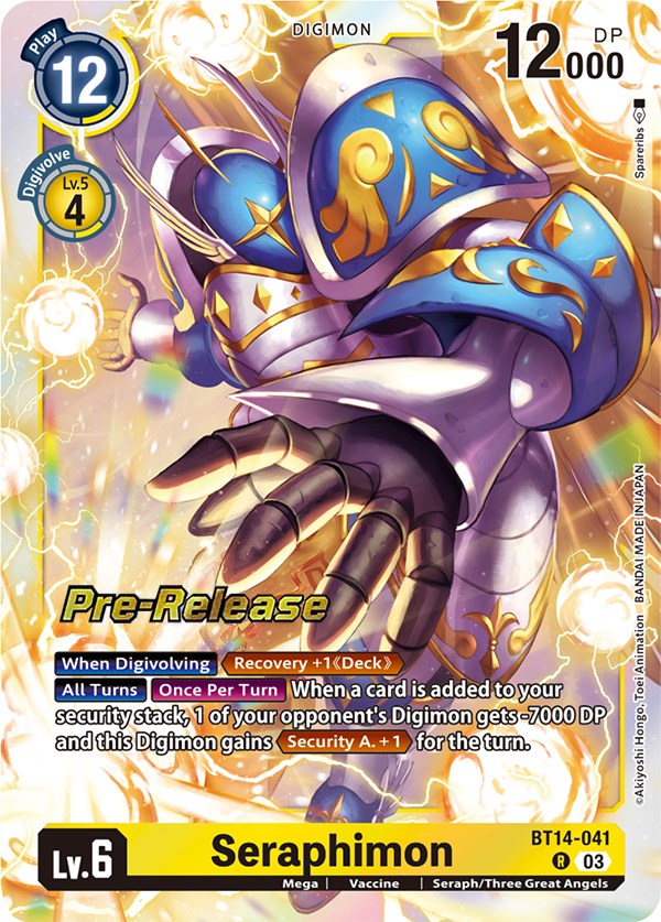 Seraphimon [BT14-041] [Blast Ace Pre-Release Cards] | Shuffle n Cut Hobbies & Games