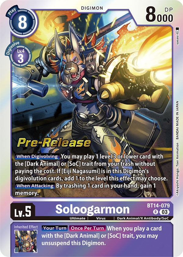 Soloogarmon [BT14-079] [Blast Ace Pre-Release Cards] | Shuffle n Cut Hobbies & Games