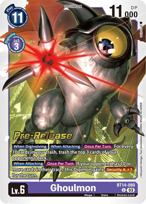 Ghoulmon [BT14-080] [Blast Ace Pre-Release Cards] | Shuffle n Cut Hobbies & Games