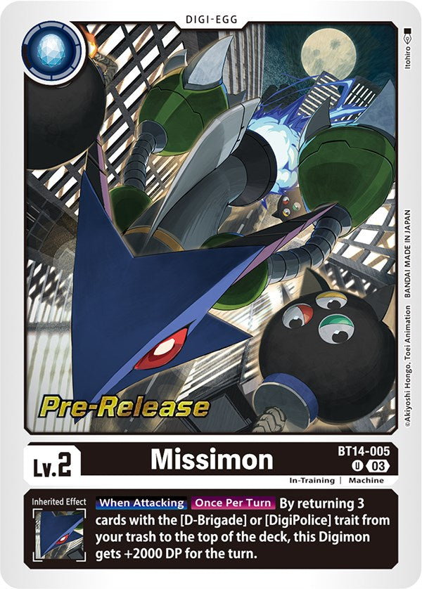 Missimon [BT14-005] [Blast Ace Pre-Release Cards] | Shuffle n Cut Hobbies & Games