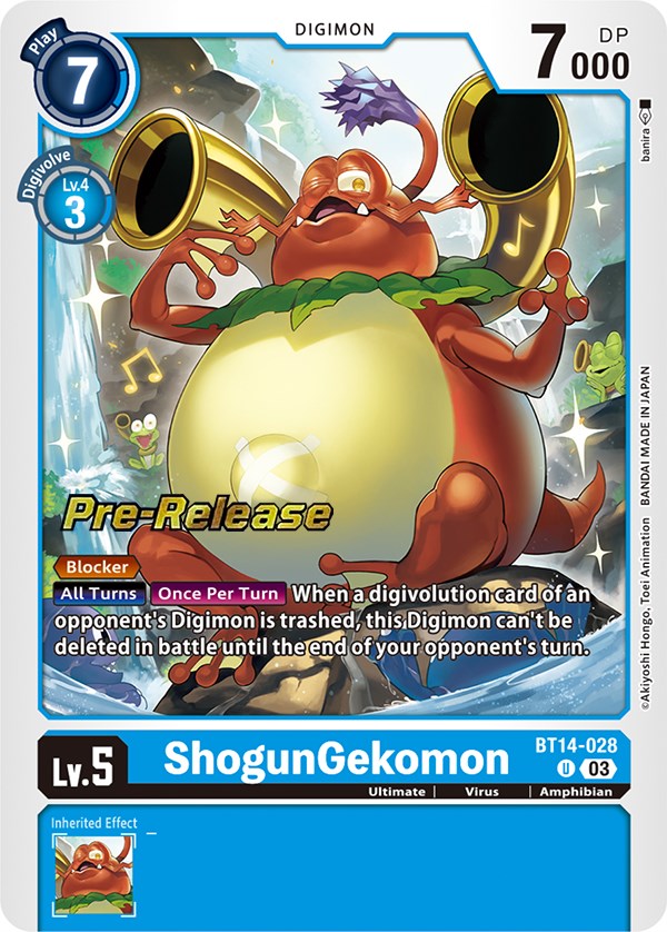 ShogunGekomon [BT14-028] [Blast Ace Pre-Release Cards] | Shuffle n Cut Hobbies & Games