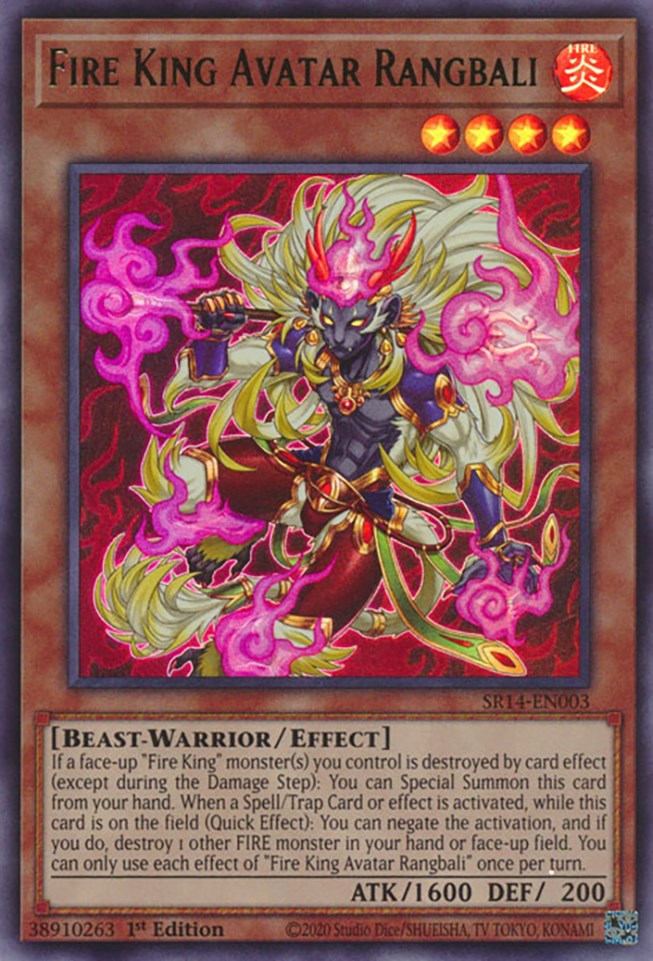 Fire King Avatar Rangbali [SR14-EN003] Ultra Rare | Shuffle n Cut Hobbies & Games