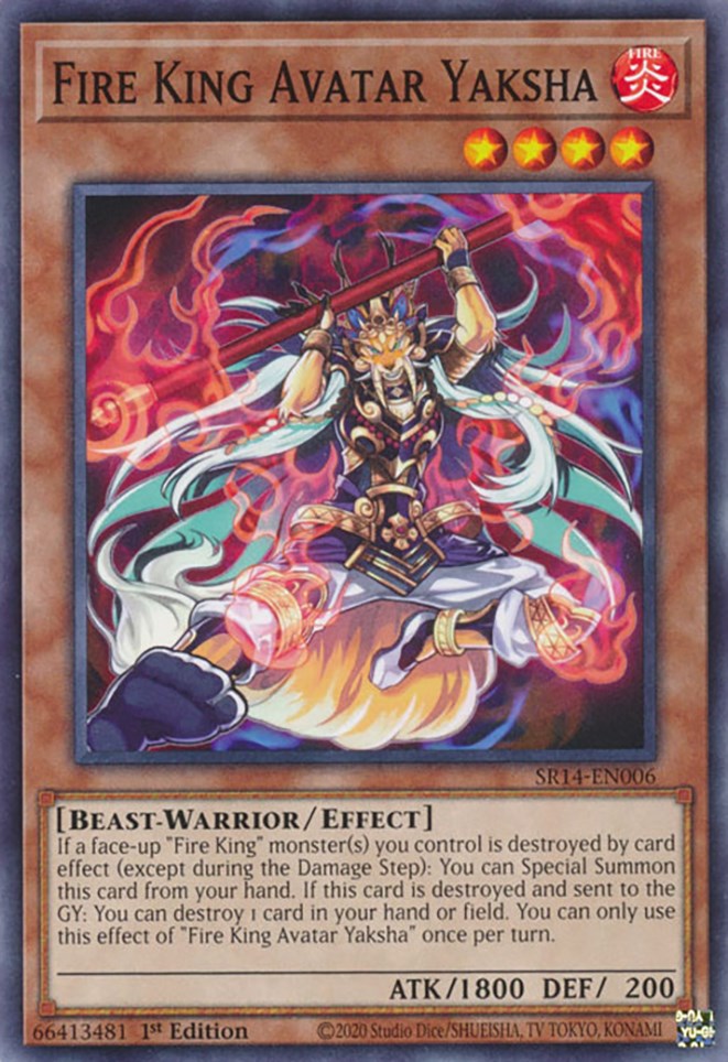 Fire King Avatar Yaksha [SR14-EN006] Common | Shuffle n Cut Hobbies & Games