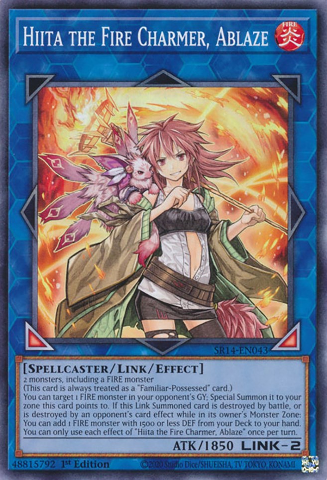 Hiita the Fire Charmer, Ablaze [SR14-EN043] Common | Shuffle n Cut Hobbies & Games