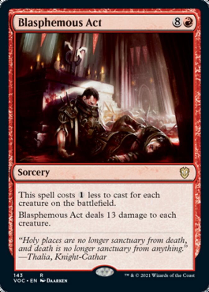 Blasphemous Act [Innistrad: Crimson Vow Commander] | Shuffle n Cut Hobbies & Games