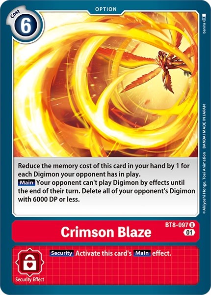 Crimson Blaze [BT8-097] [Revision Pack Cards] | Shuffle n Cut Hobbies & Games