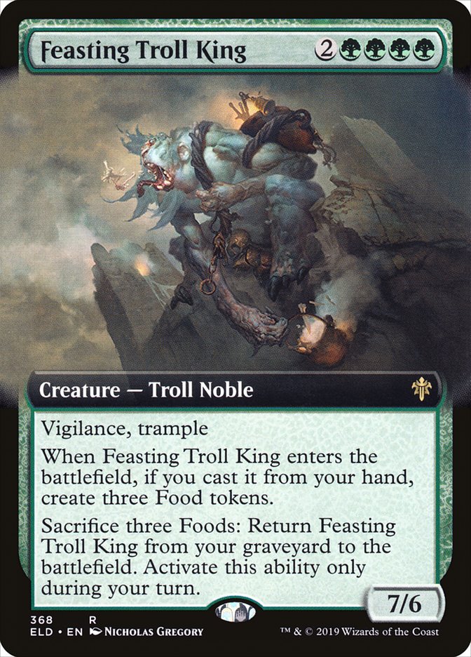 Feasting Troll King (Extended Art) [Throne of Eldraine] | Shuffle n Cut Hobbies & Games