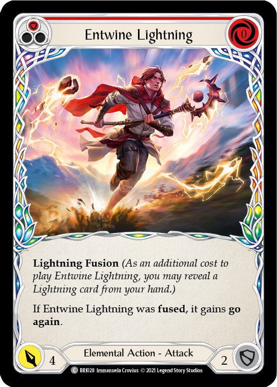 Entwine Lightning (Red) [BRI028] (Tales of Aria Briar Blitz Deck)  1st Edition Normal | Shuffle n Cut Hobbies & Games