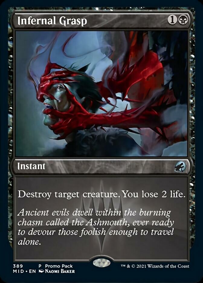 Infernal Grasp (Promo Pack) [Innistrad: Midnight Hunt Promos] | Shuffle n Cut Hobbies & Games