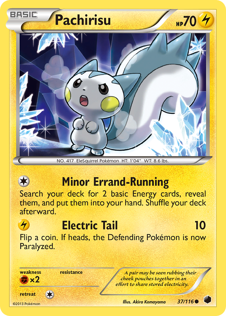 Pachirisu (37/116) [Black & White: Plasma Freeze] | Shuffle n Cut Hobbies & Games