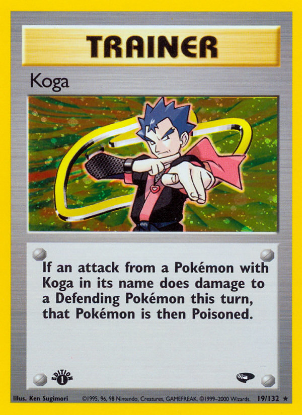 Koga (19/132) [Gym Challenge 1st Edition] | Shuffle n Cut Hobbies & Games