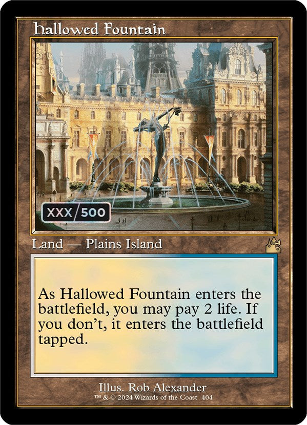 Hallowed Fountain (Retro) (Serialized) [Ravnica Remastered] | Shuffle n Cut Hobbies & Games