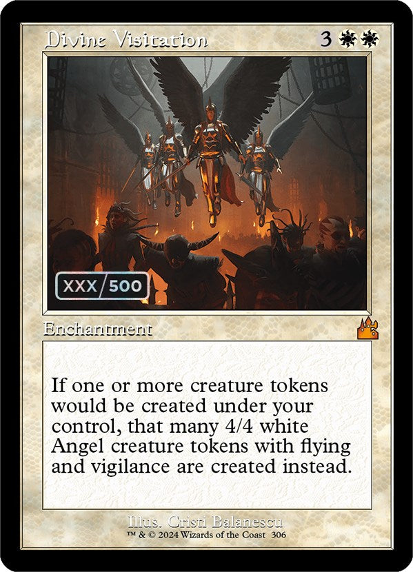 Divine Visitation (Retro) (Serialized) [Ravnica Remastered] | Shuffle n Cut Hobbies & Games