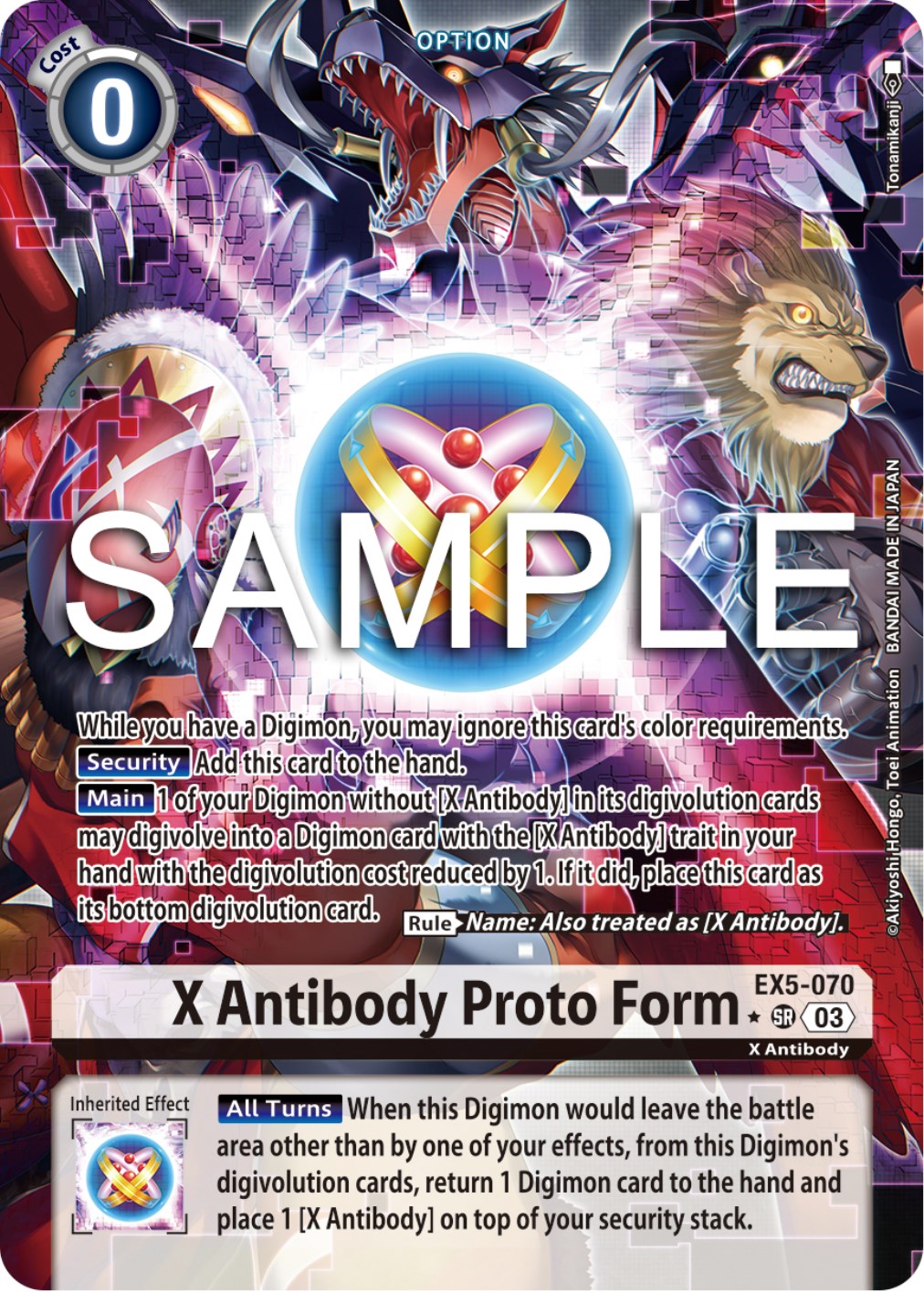 X Antibody Proto Form [EX5-070] (Alternate Art) [Animal Colosseum] | Shuffle n Cut Hobbies & Games