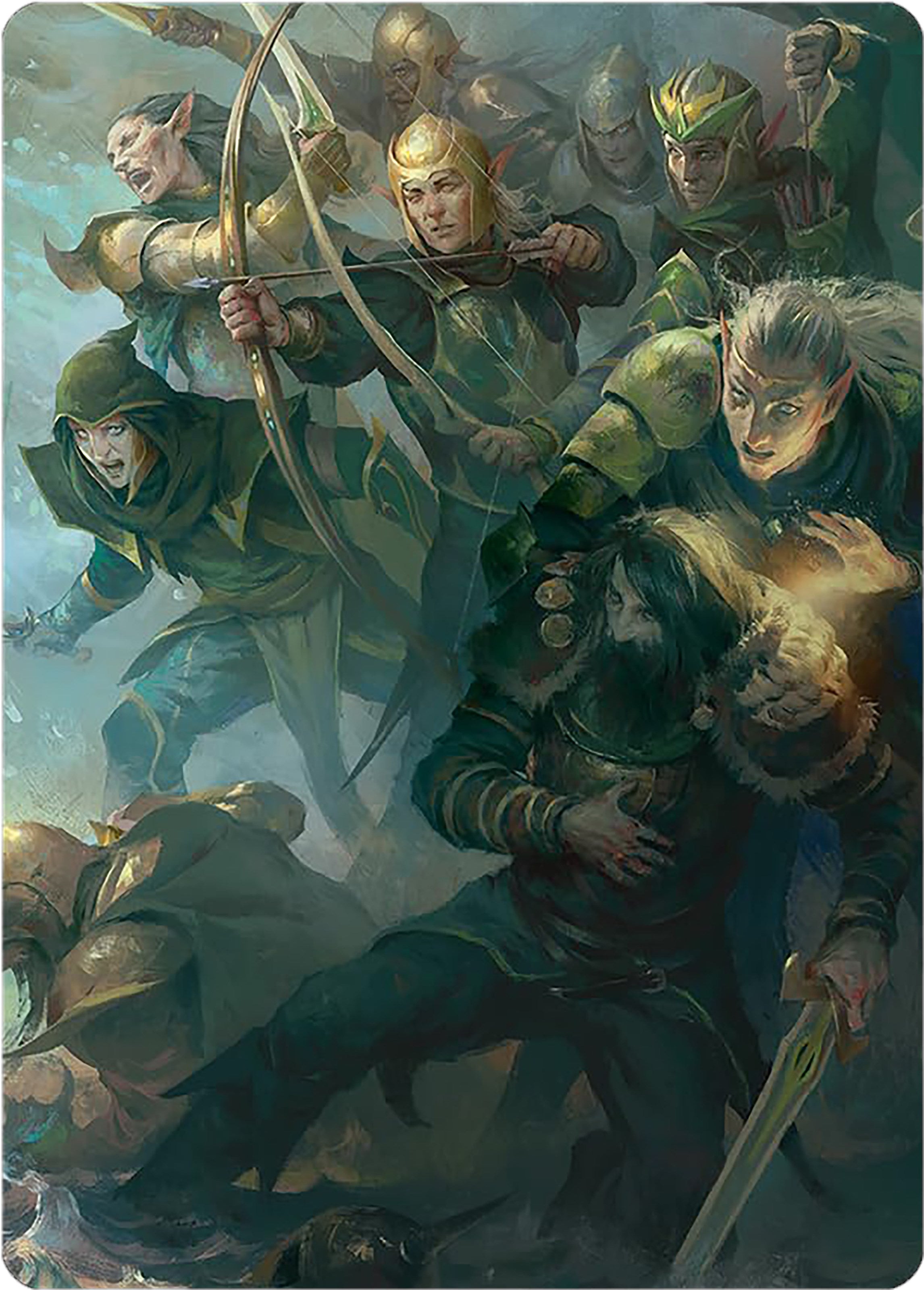 Galadhrim Brigade Art Card [The Lord of the Rings: Tales of Middle-earth Art Series] | Shuffle n Cut Hobbies & Games