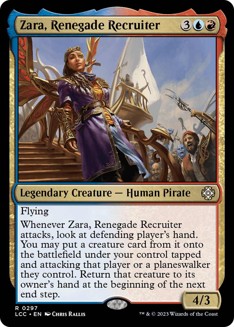Zara, Renegade Recruiter [The Lost Caverns of Ixalan Commander] | Shuffle n Cut Hobbies & Games